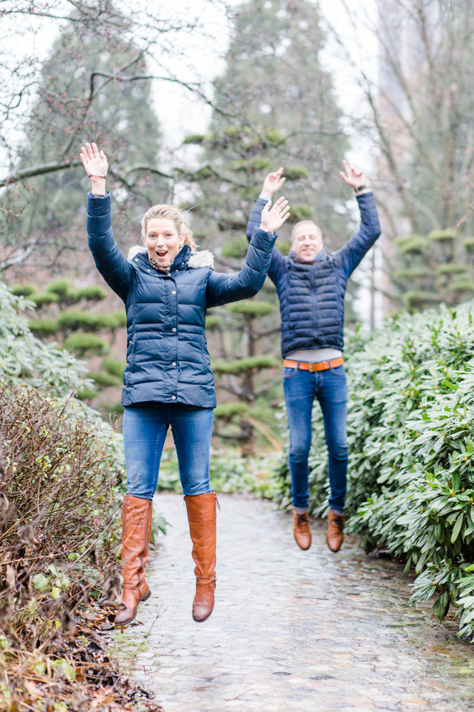 Paarshooting bei Regen in Planten un Blomen